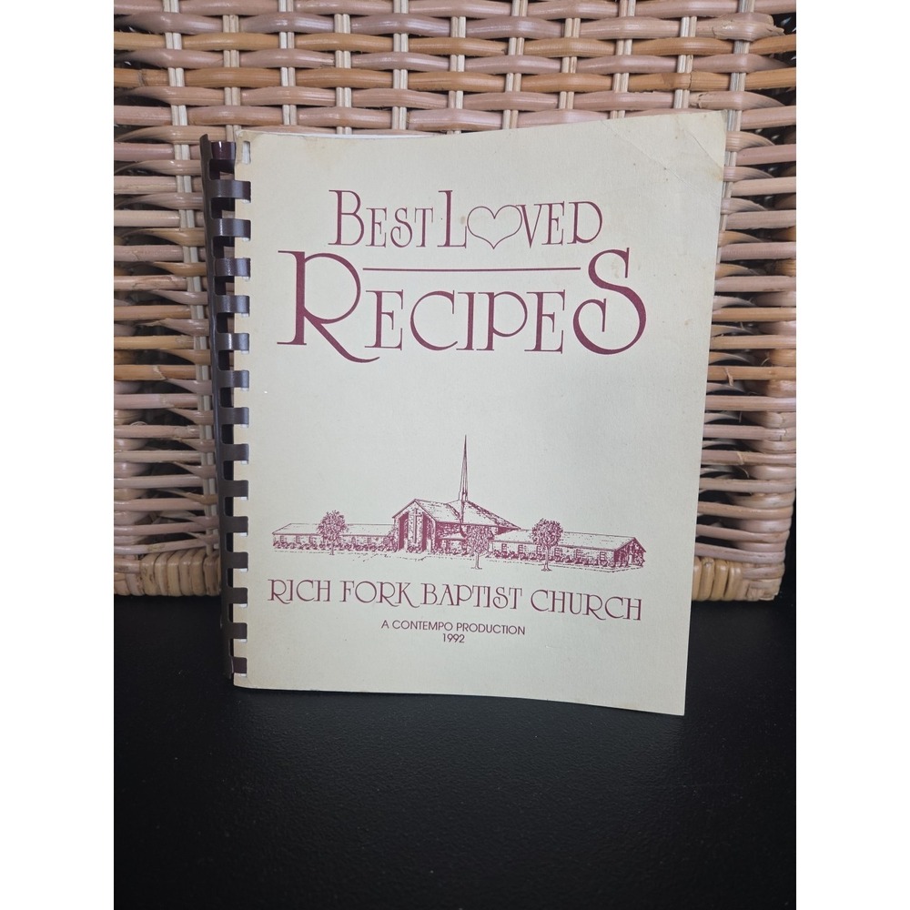 Rich Fork Baptist Church Cookbook Thomasville, NC 1992 Vintage Spiral
